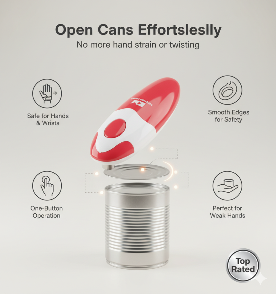 kitchen-mama-electric-can-opener-weak-hands Kitchen Mama automatic electric can opener for weak hands and arthritis – safe and easy can opening