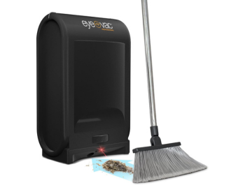 EyeVac Pro Touchless Vacuum Automatic Dustpan - Ultra Fast & Powerful - Great for Sweeping Salon Pet Hair Food Dirt Kitchen, Corded Canister Vacuum, Bagless, Automatic Sensors, 1400 Watt (Black)