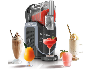 Ninja SLUSHi with RapidChill Technology, 88 oz. Frozen Drink & Slushie Machine, 5 Preset Programs, Margaritas, Frappés, and More, Premium Accents, Black, FS301